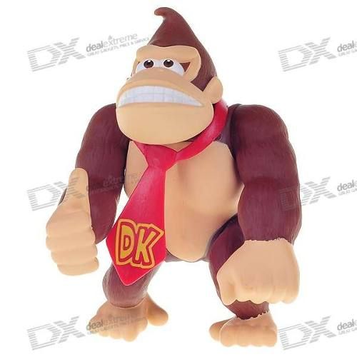 Bonito Super Mario Figura Exibição Toy - Donkey Kong F.gráti